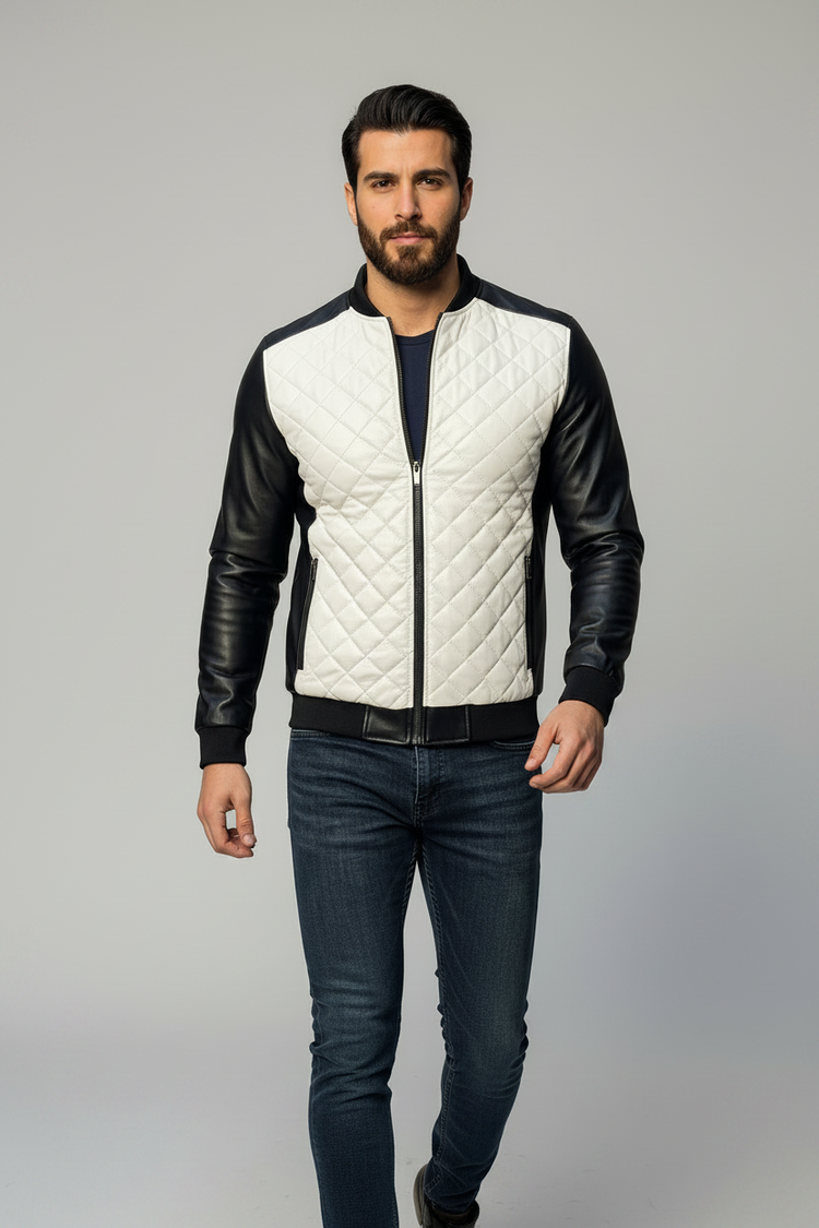 Chaqueta Blanco Negro - Sin ícono
