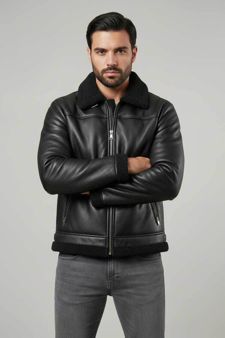 Chaqueta Cuero Negro - nuevo modelo
