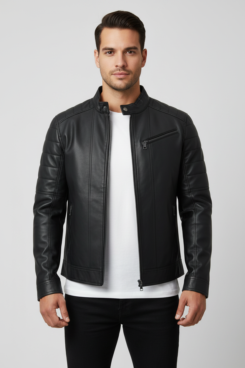 Chaqueta Jack Negro - Pose frontal