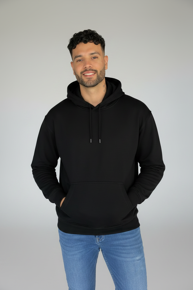 Hoodie Negro - De pie