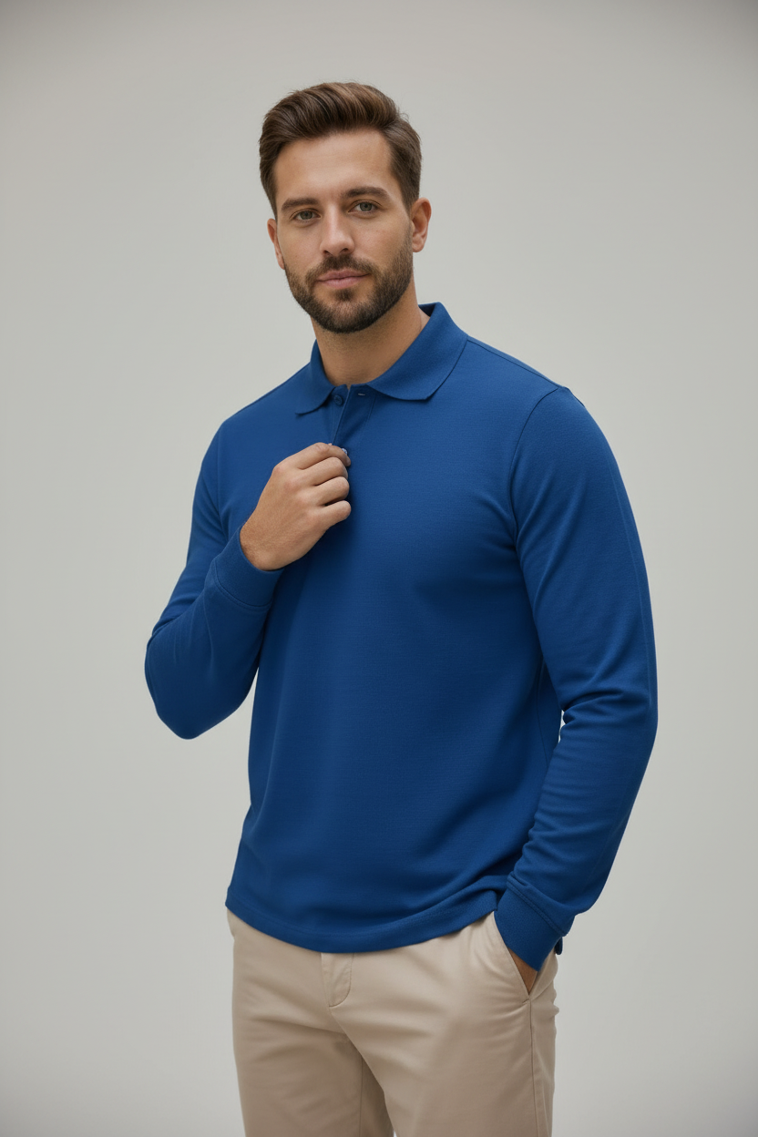 Polo Azul Rey - Relajado